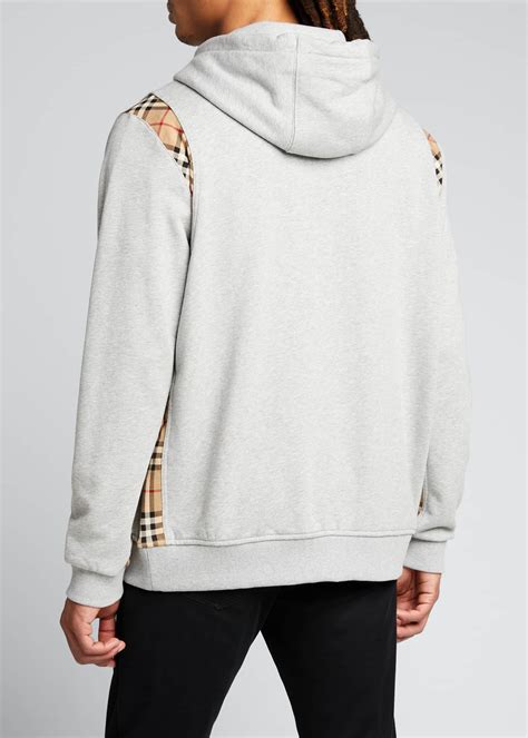 burberry zip up hoodie mens|burberry white half zip pullover.